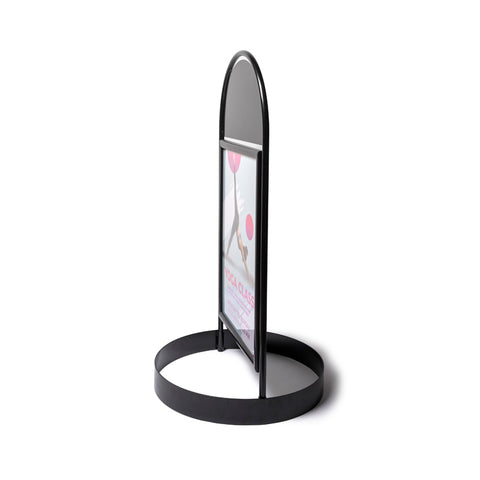 Kundenstopper Elegant Stahl A1