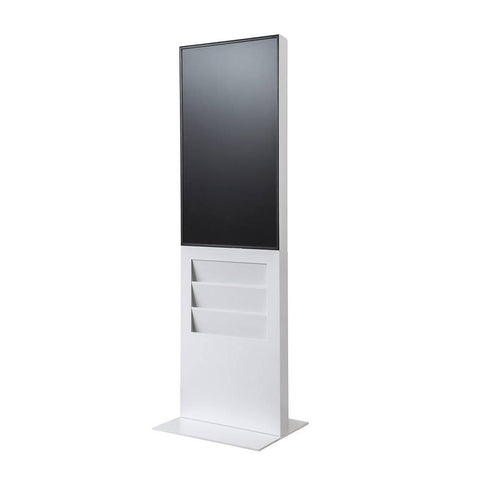 Smart Line Digitale Infostelle / Totem mit 6 x A4 Regal - bannerama 