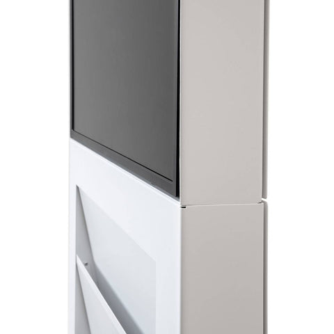Smart Line Digitale Infostelle / Totem mit 6 x A4 Regal - bannerama 