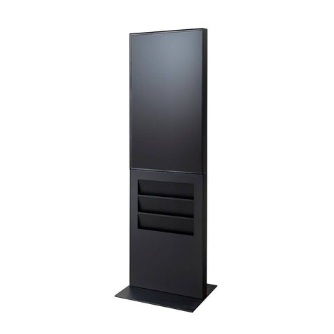 Smart Line Digitale Infostelle / Totem mit 6 x A4 Regal - bannerama 