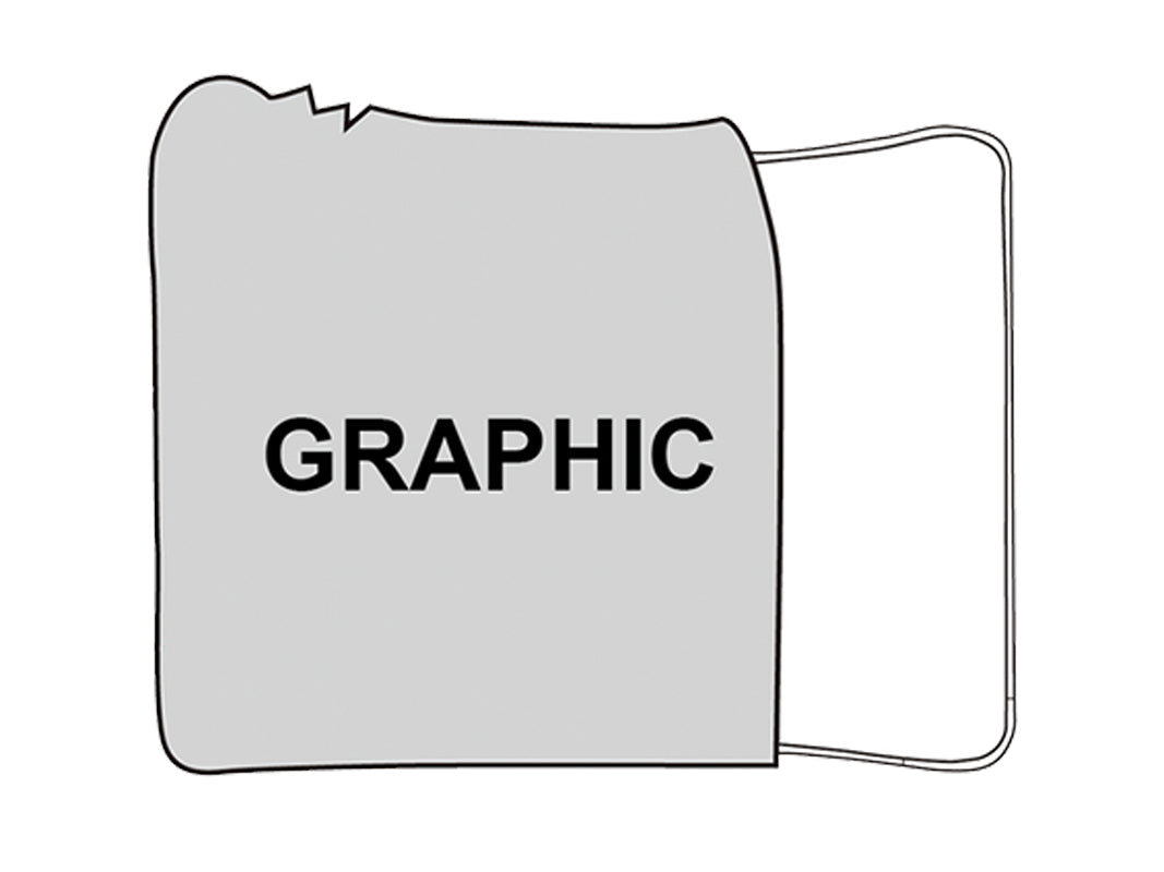 Zipper Wall Curved Werbewand, Druck only bannerama