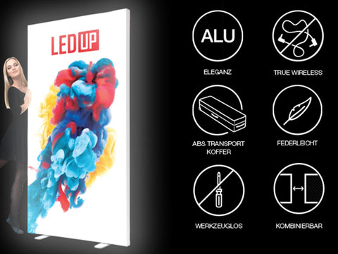 LEDUP mobiler Kederrahmen - bannerama 