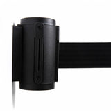 Absperrband zur Wandmontage schwarz/chrome