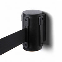 Absperrband zur Wandmontage schwarz/chrome