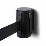 Absperrband zur Wandmontage schwarz/chrome