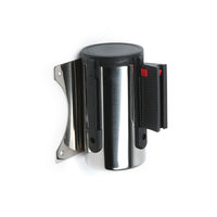 Absperrband zur Wandmontage schwarz/chrome