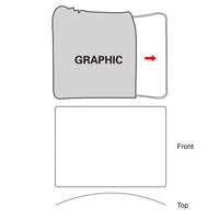 Zippit Wall Curve Druck only, Produktskizze